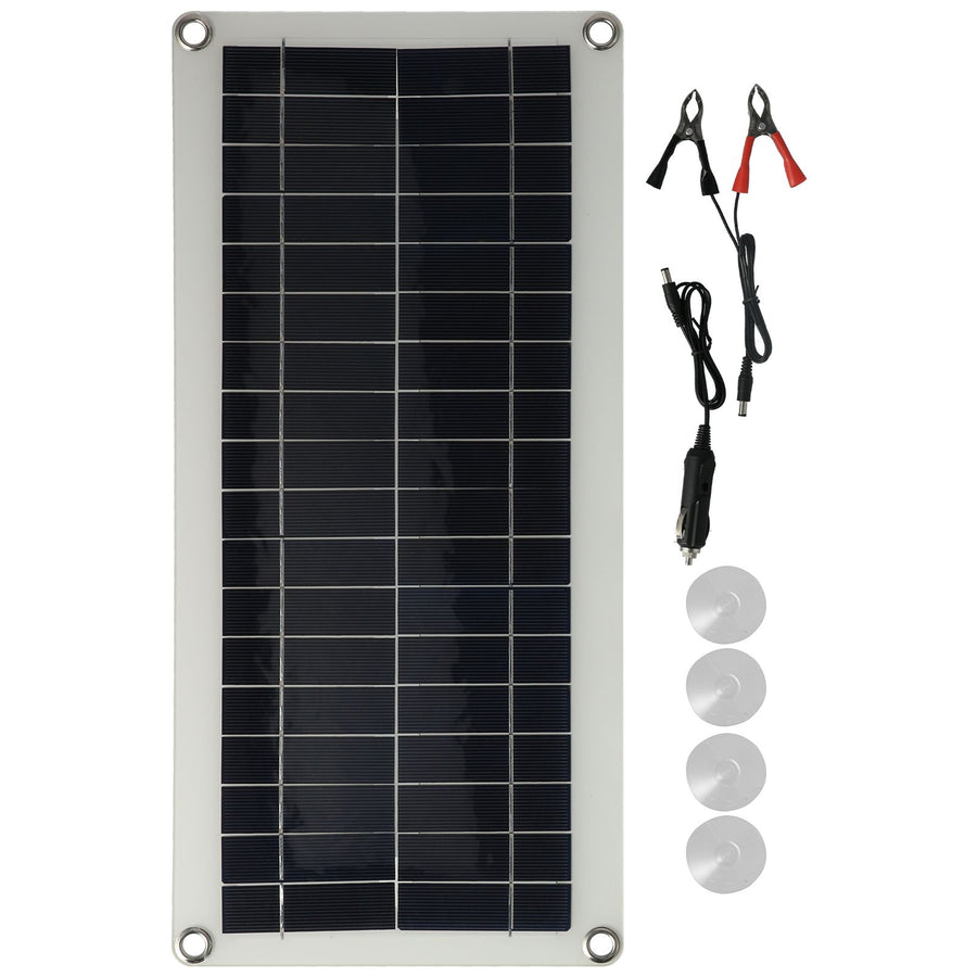 20W Flexible Polycrystalline Solar Panel Controller Dual USB Solar Charger for Car RV Marine Boat
