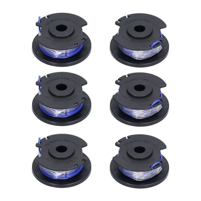 6Pcs Trimmer Spool Line Replacement for Ryobi 18V 24V 40V String Trimmers Lawn Mower