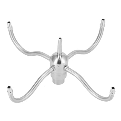 DN25 G1 Female Thread Waterscape Rotating Nozzle Stainless Steel 4 Arm Sprinkler Rotating Fountain Sprinkler