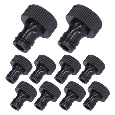 10Pcs 15mm Thread Adapter Plastic Sealable Durable Hose Connector for Courtyard GardenG3/4 Female Thread