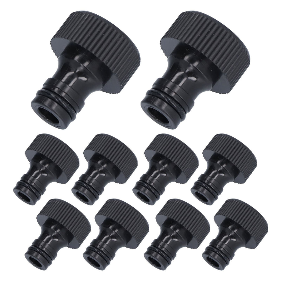 10Pcs 15mm Thread Adapter Plastic Sealable Durable Hose Connector for Courtyard GardenG3/4 Female Thread