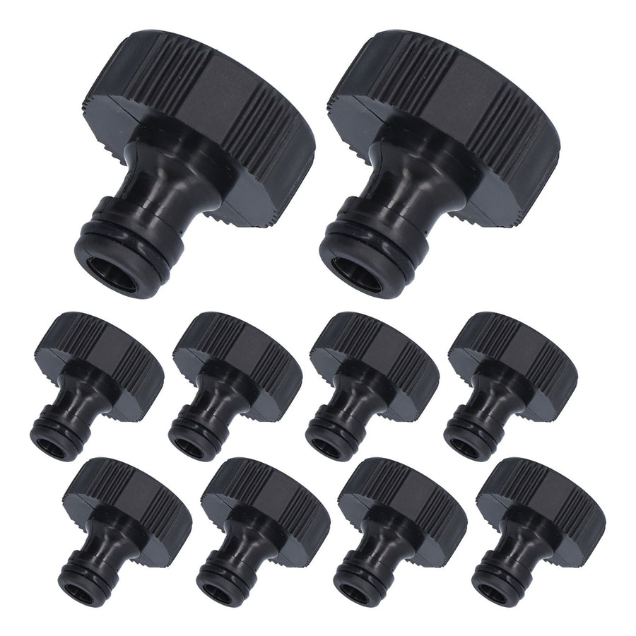 10Pcs 15mm Thread Adapter Plastic Sealable Durable Hose Connector for Courtyard GardenG1 Female Thread