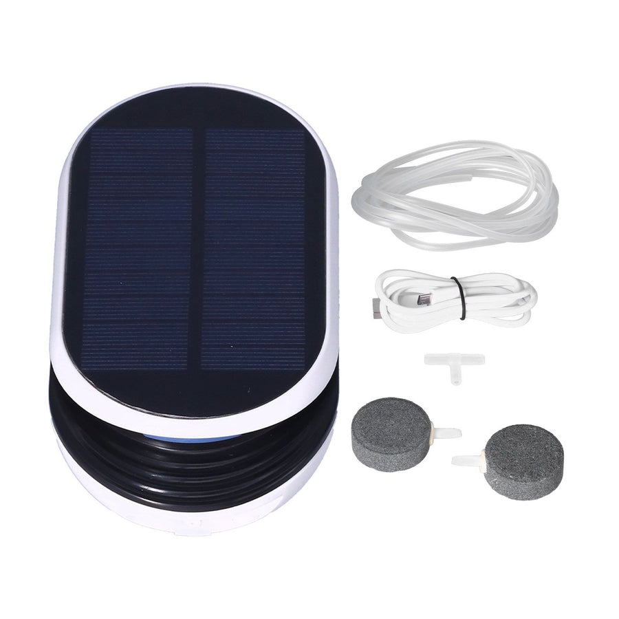 USB Air Pump Solar Aquarium Air Pump with 3 Working Modes Portable and Environmentally Friendly for Swimming Pool Pond