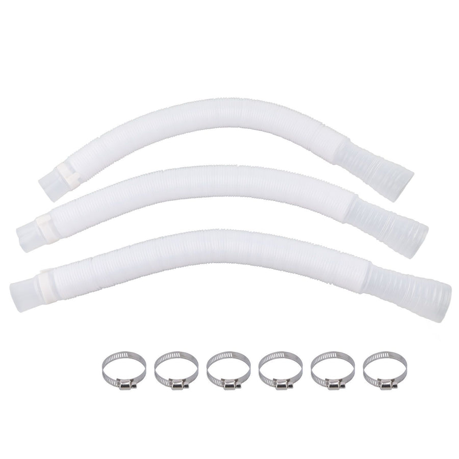 3Pcs Hose Polyethylene Plastic Replacement Pressure Resistant Leak Proof Pool Pump Hose