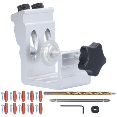 Adjustable Punch Locator Woodworking Inclined Hole Positioner Tool Kit Carpentry Accessory
