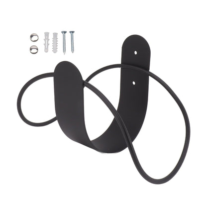 Stainless Steel Garden Hose Bracket Wall Mount Strong Load Bearing Garden Hose Storage Holder Easy To Install Hose Hanger Black