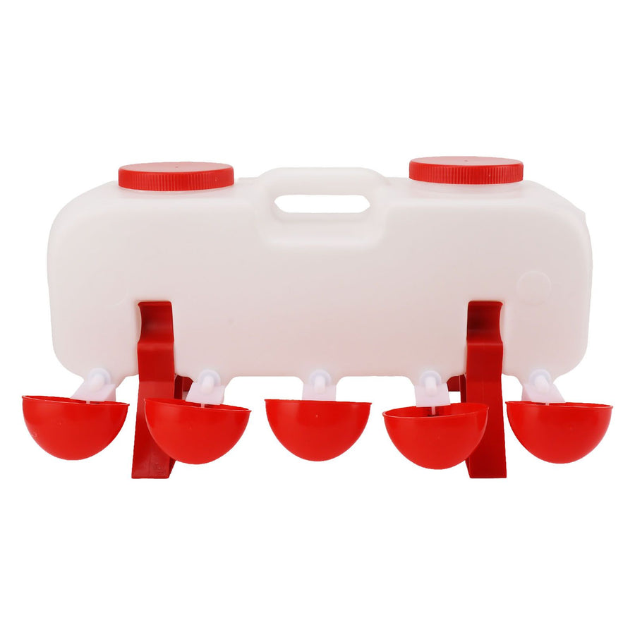 10L Chicken Waterer Semi Automatic Poultry Water Feeder Chicken Coop Accessories for Ducks Goose