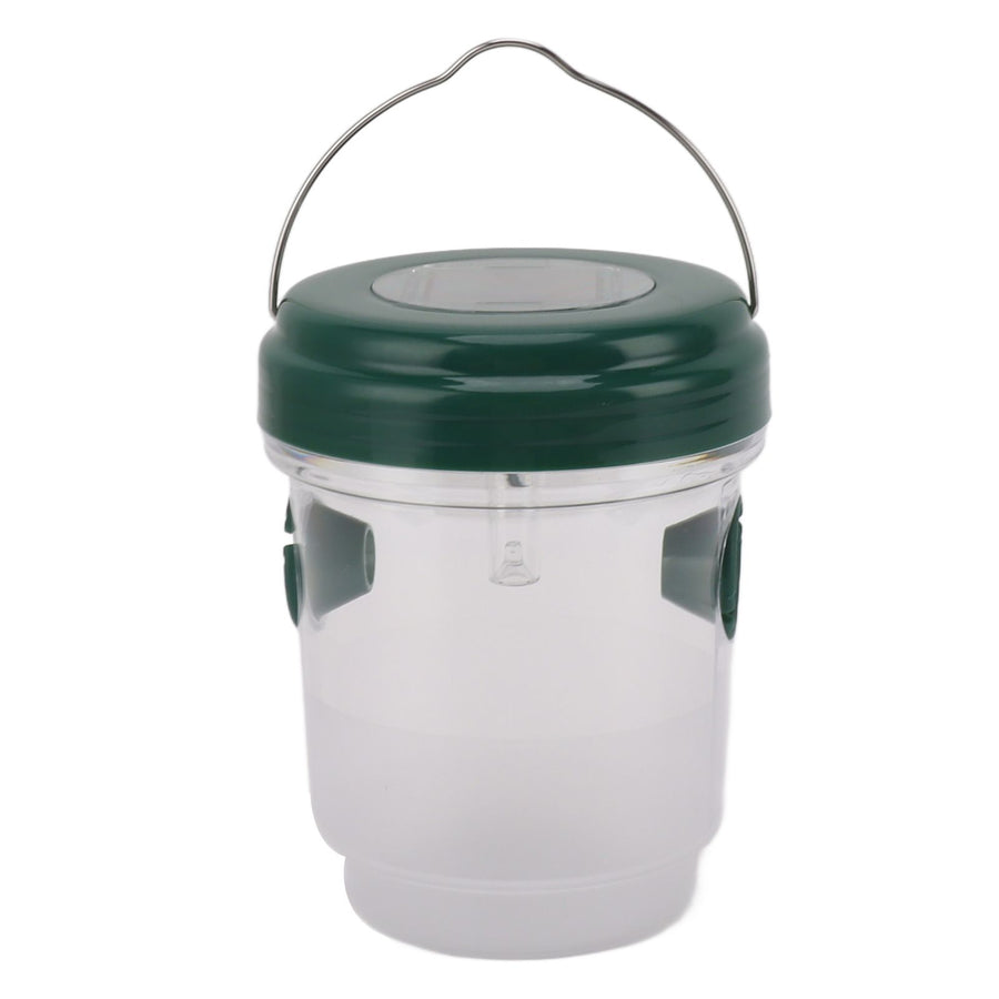 Wasp Catcher LED Solar Powered Waterproof Hornet Traps for Wasp Fruit Fly Garden Terrace Farmland Green