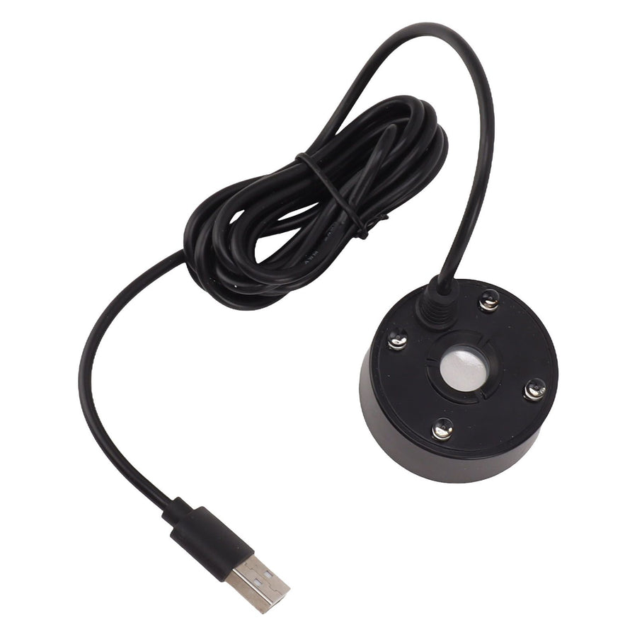 Mist Maker USB Colorful LED Lights 5V Ultra Sound Fountain Atomizer for Pond Rockery Fish Tank Sink Black