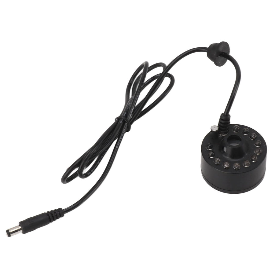 Mist Maker 12LED Beads Colorful DC 5V Interface Waterproof Ultrasound Water Fountain Fogger for Pond Halloween Party