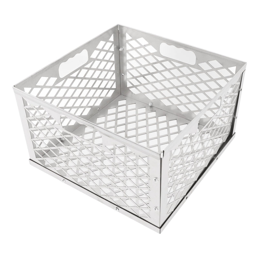 Charcoal Basket Detachable Design Portable Rugged Durable Stainless Steel Charcoal Fire Basket for Barbecue
