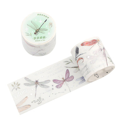 Decorative Tapes Strong Adhesion Silver Feather Plants Versatile Hand Account Decorative Tape for Notebooks Photo Album DIY