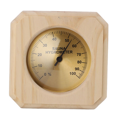 Wooden Sauna Hygrothermograph Wall Mounted Reliable High Accuracy Sauna Humidity Temperature for Indoor
