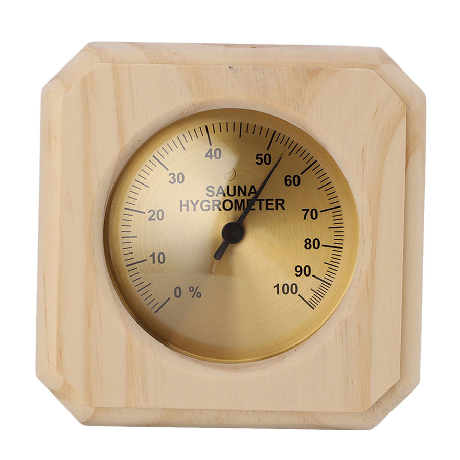 Wooden Sauna Hygrothermograph Wall Mounted Reliable High Accuracy Sauna Humidity Temperature for Indoor