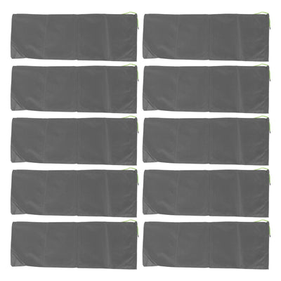 10pcs Flood Sandbags Professional Empty Rain Proof Drawstring Flood Control Sandbags for House Door Garage Basement Grey