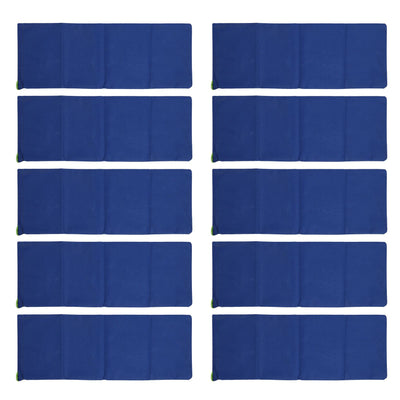 10pcs Flood Sandbags 600D Polyester Flood Prevention Bag Reusable Flood Barrier Bag for House Door Window Garage Basement Dark Blue