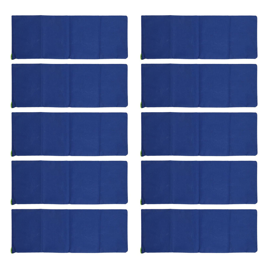 10pcs Flood Sandbags 600D Polyester Flood Prevention Bag Reusable Flood Barrier Bag for House Door Window Garage Basement Dark Blue