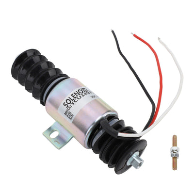 TCU14931 Electric Generator Flameout Solenoid Valve 12V 55mm Fuel Shutoff Solenoid Valve for Machine Processing Hydraulic System