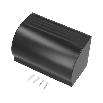 Wall Mounted Tissue Box Rectangular Aluminum Tissue Mobile Phone Holder for Bathroom