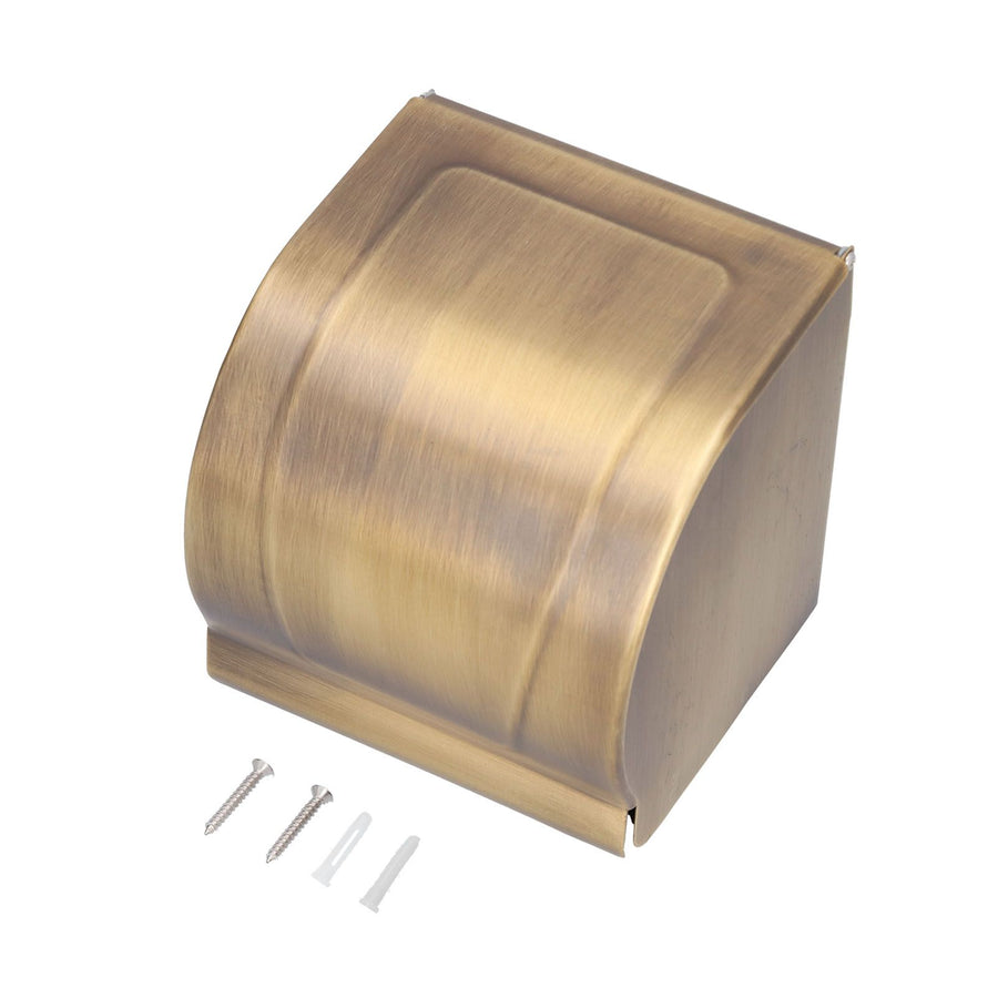 Paper Towel Dispenser Copper Antique Wall Mount Waterproof Paper Tissue Box Rack for Home Bathroom Toilet