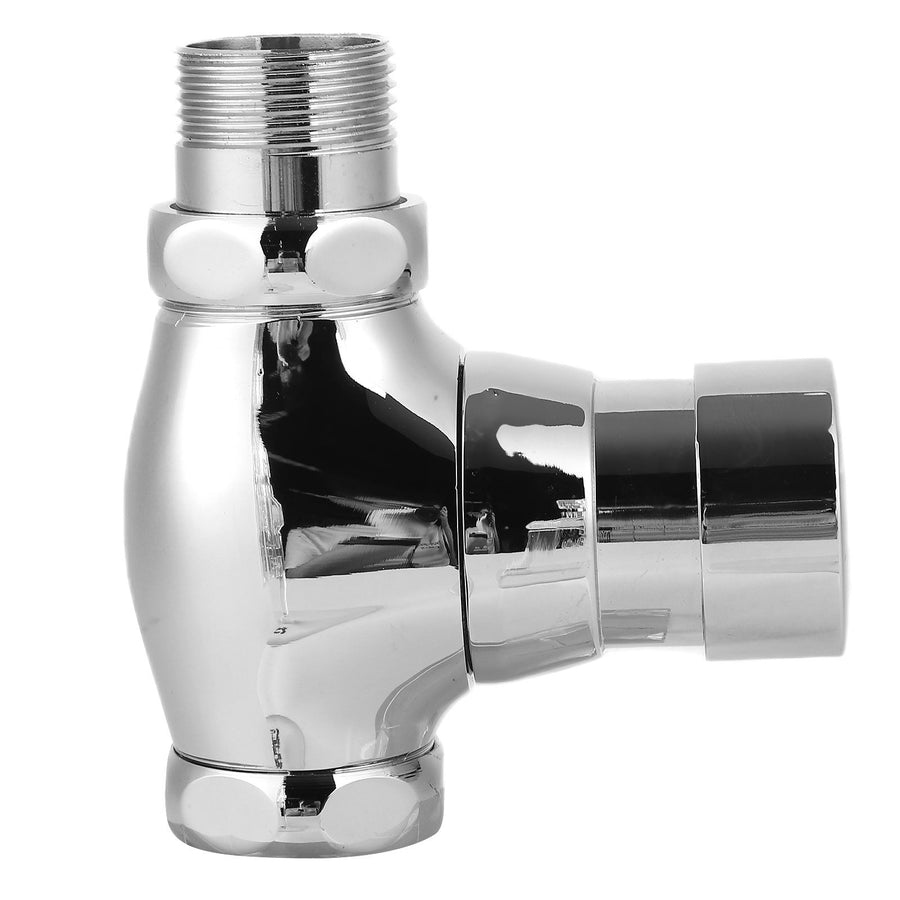 Urinal Flush Valve Brass Hand Pressing Delay Self Closing Bathroom Flushing Valve for Home Hotel Public Toilet