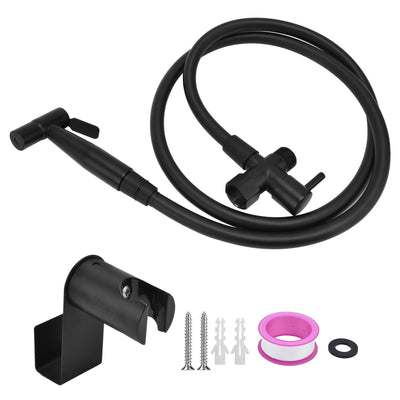 G1/2 Handheld Bidet Sprayer Set Punch Free Adjustable Water Pressure Cloth Diaper Sprayer
