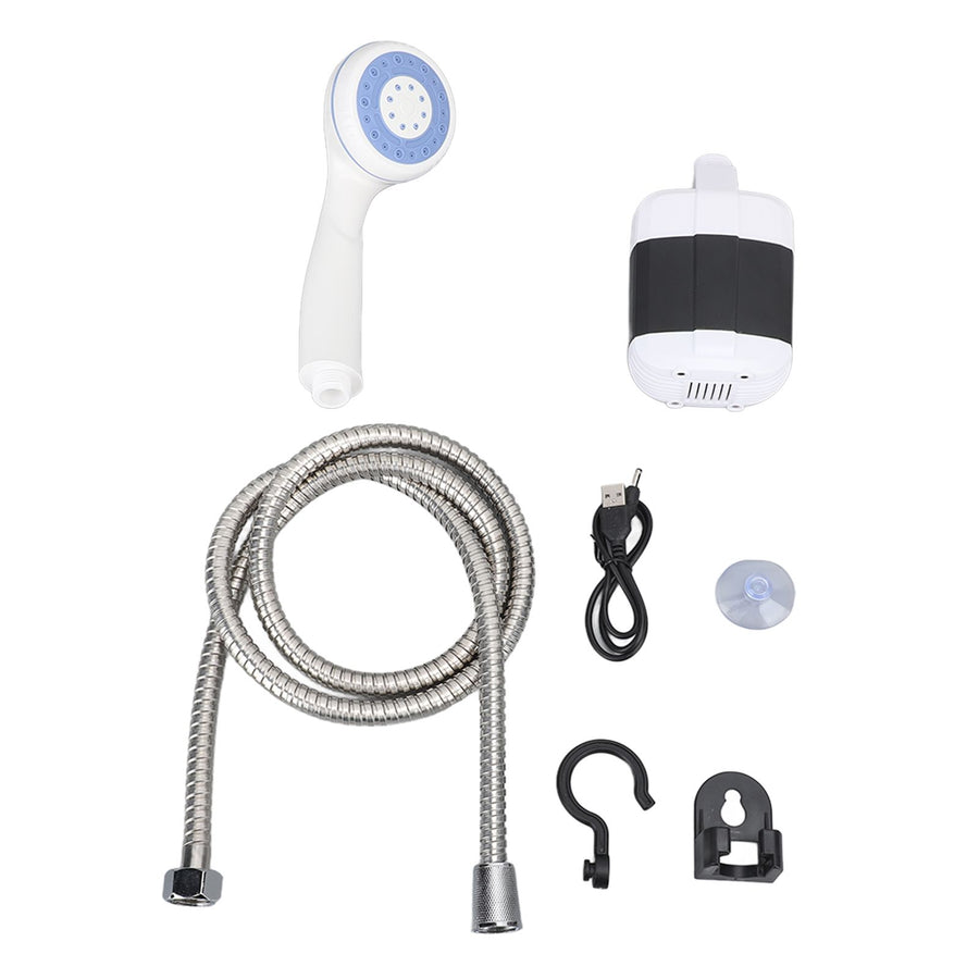 Rechargeable Camping Shower 2400mah USB Charging Powerful Waterproof Camping Shower Set for Home Outdoor
