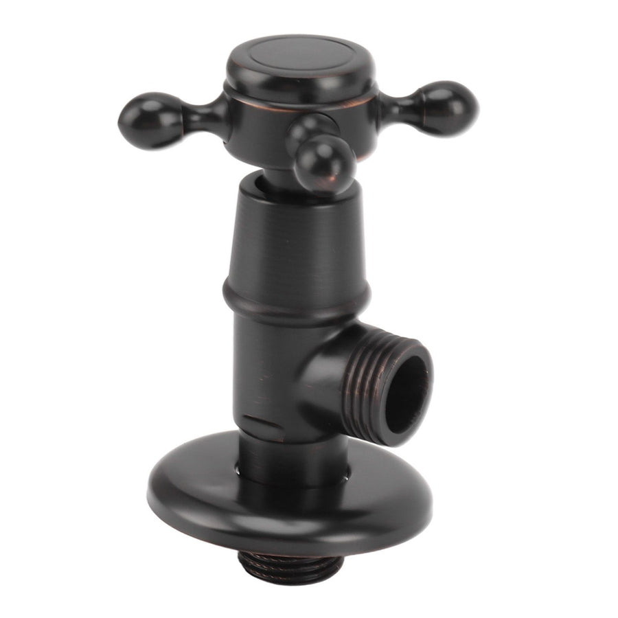 Solid Brass Angle Stop Valve Retro Thickened Cold Hot Triangle Valve Explosion Proof Water Shut Off Valve Black