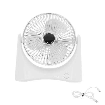 Mini Desktop Fan USB Charging 3 Speed Adjustable Cooling Fan for Home Office Living Room