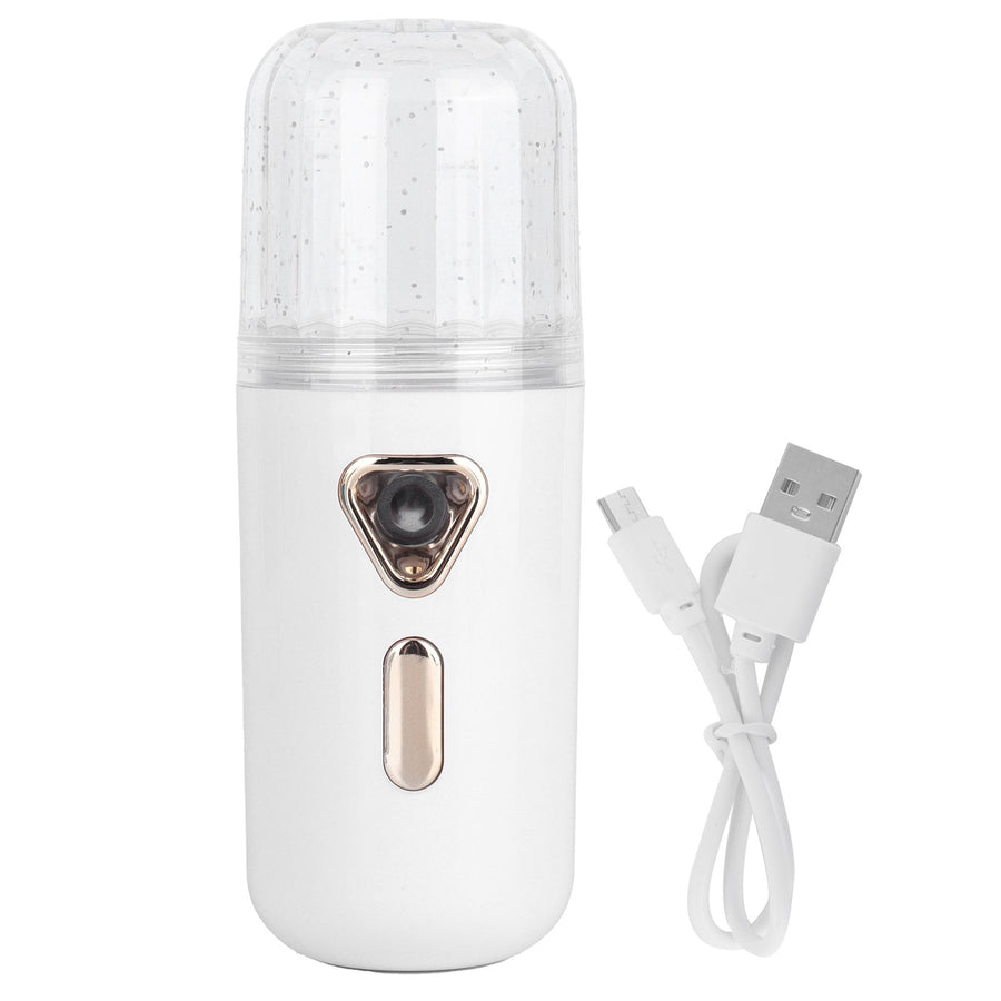 30ml Mini Facial Humidifier Portable Nano Atomization USB Charging Face Mist SprayerWhite