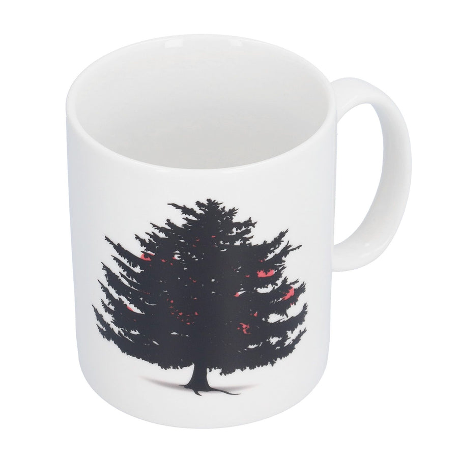 Christmas Trees Pattern Color Changing Mug Heat Induction Cup Ceramic Mug for Home Office