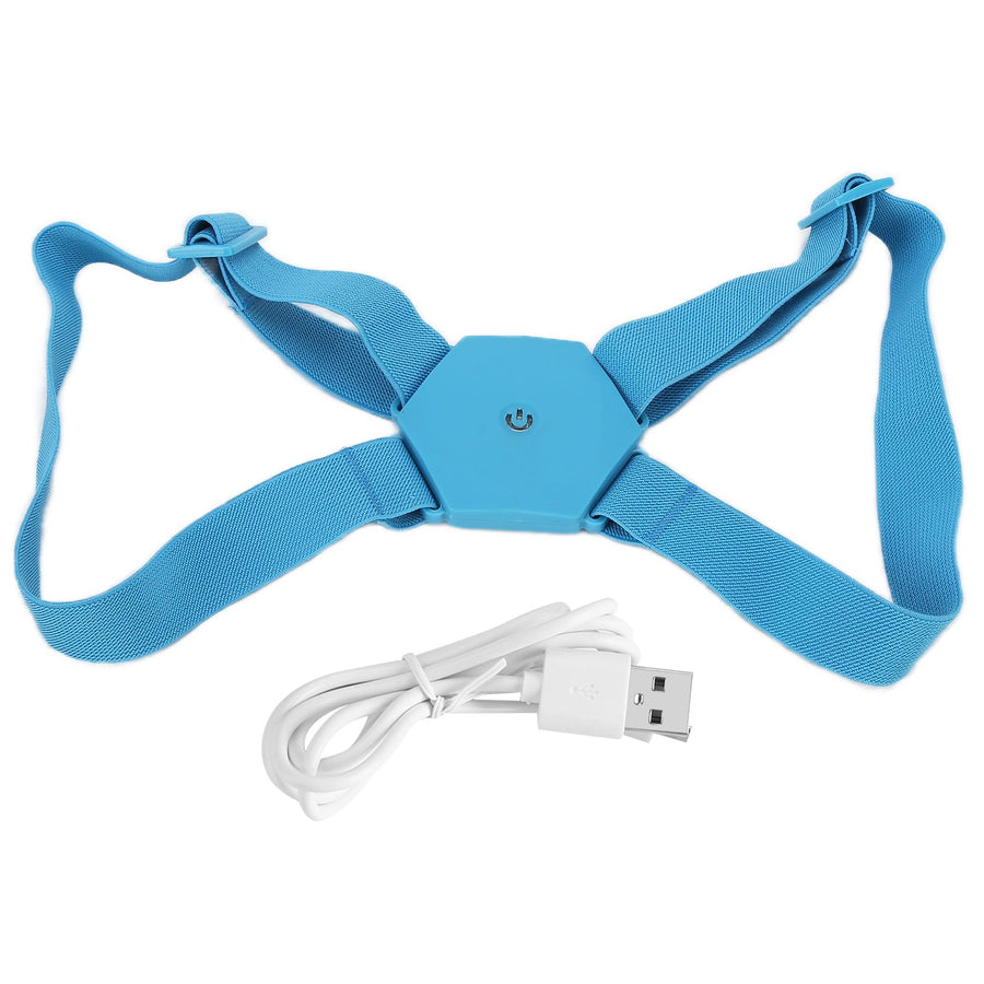 Posture Corrector Breathable Smart Back Shoulder Brace Intelligent Reminder StraightenerBlue