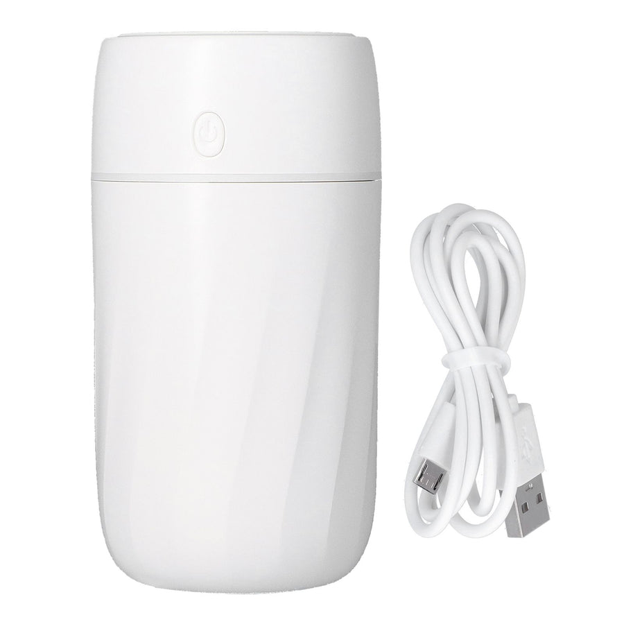 300ml Mini Humidifier Portable Colorful Lights USB Humidifier for Home Bedroom Office CarWhite