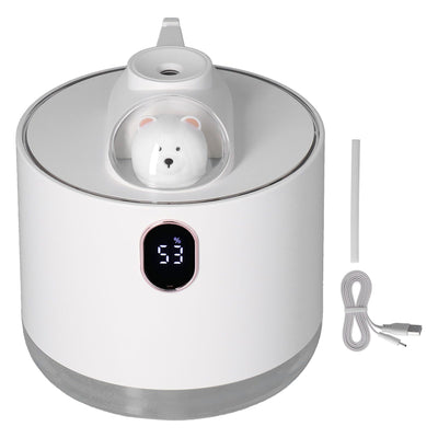 500ml Large Capacity Humidifier Spacecraft Night Light USB Charging Car Humidifier for HomeWhite