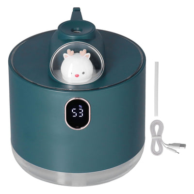 500ml Large Capacity Humidifier Spacecraft Night Light USB Charging Car Humidifier for HomeGreen