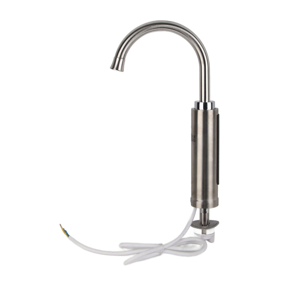 Stainless Steel Electric Water Heater Faucet Instant Tankless Electric Hot Water Heater Faucet for Household Kitchen Cold Hot Dual Use