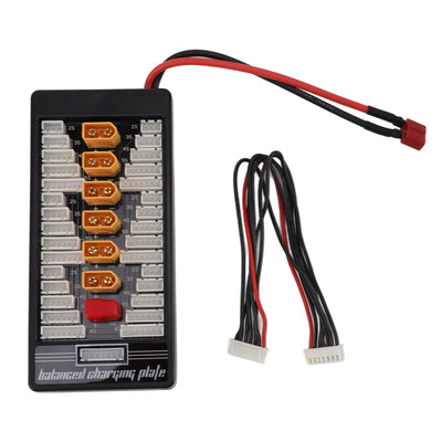LiPo Charging Board Highly Efficient Stable Safe XT60 Plug Heat Resistant Lipo Parallel Charging Board for Electric Vehicle Toys