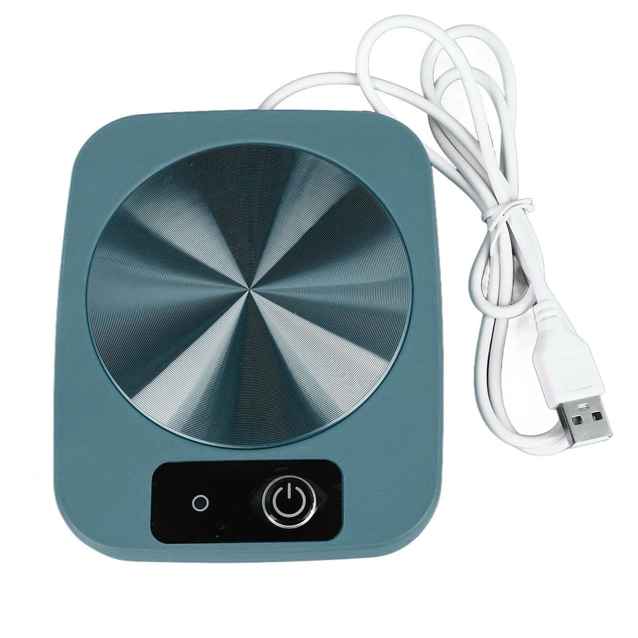 Coffee Warmer Smart Constant Temperature USB Powered Portable Mug Warmer for Office Travel Home Green