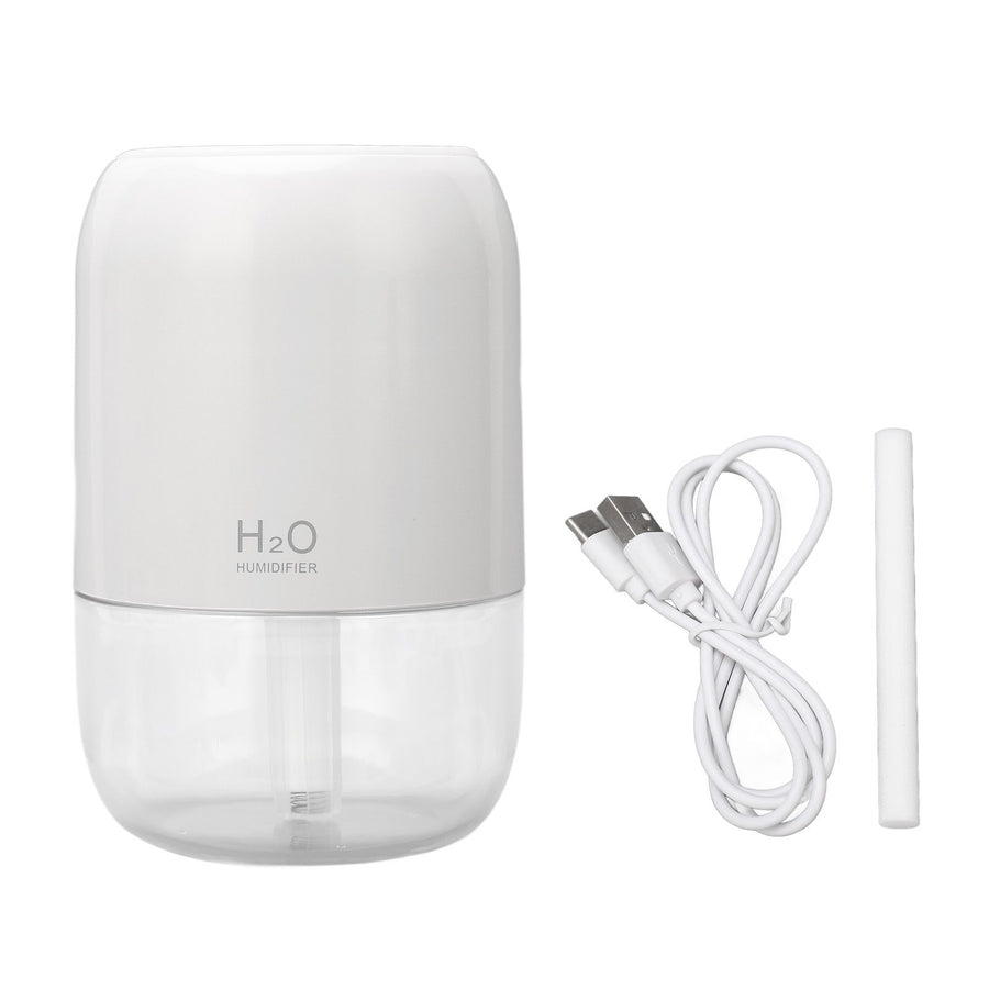 200ml Aromatherapy Diffuser Aroma Diffuser Aromatherapy Machine Mist Humidifier with 7 Colorful Ambient Lights for Household Bedroom Car Desktop White