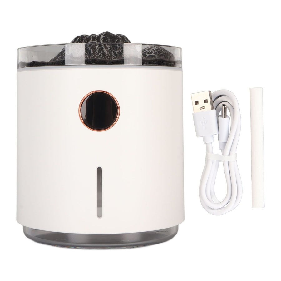 Aromatherapy Mist Diffuser Intelligent Multifunctional Timing Atomizing Flame Humidifier for Bedroom Living Room Black