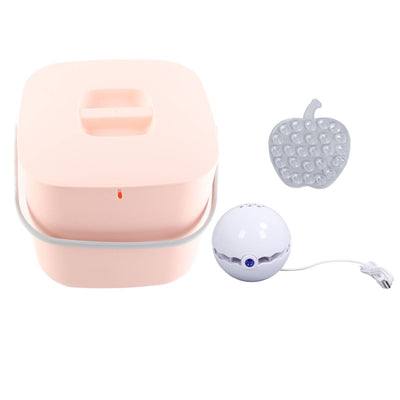 Mini Sink Dishwasher Portable Auto Shutdown Efficient USB Dish Washing Machine for Home Kitchen Pink Bucket