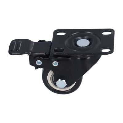 4PCS Caster 1.5in 360° Rotate Head Rubber Shock Absorption Double Ball Bearing Chair Wheel