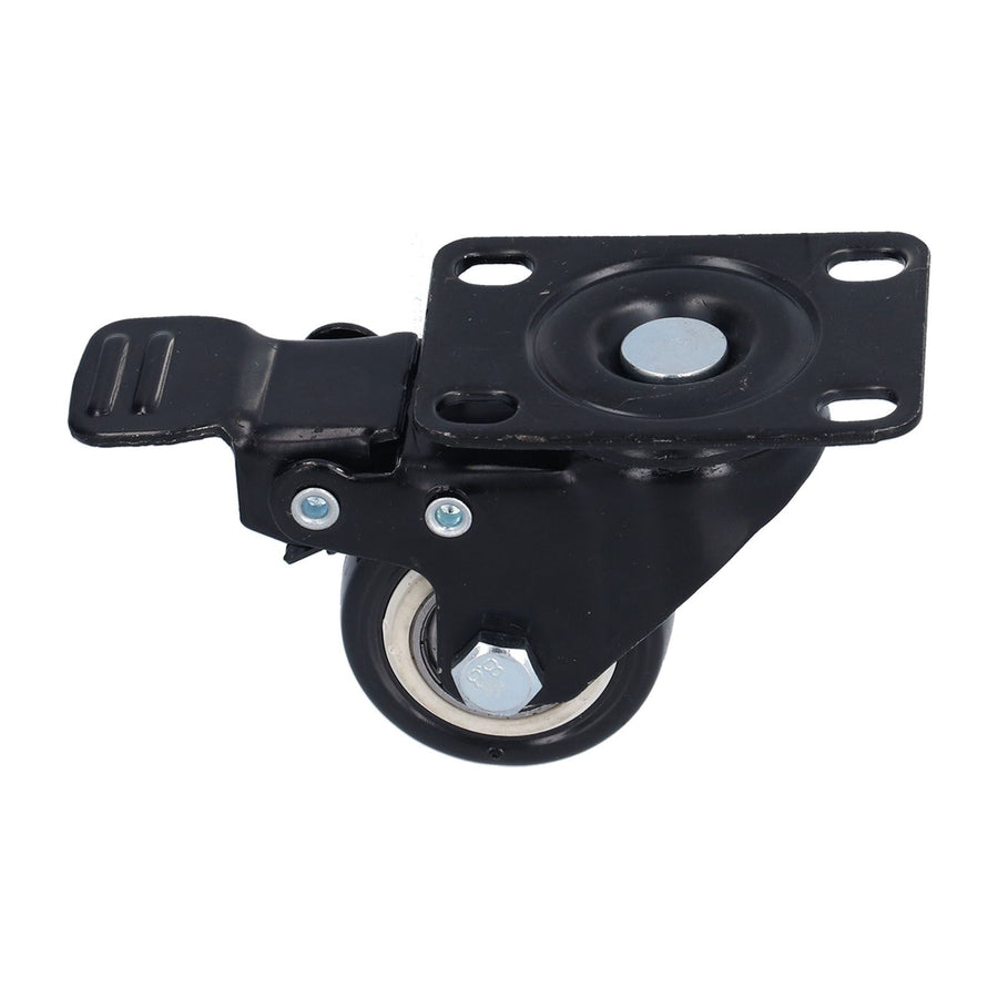 4PCS Caster 1.5in 360° Rotate Head Rubber Shock Absorption Double Ball Bearing Chair Wheel