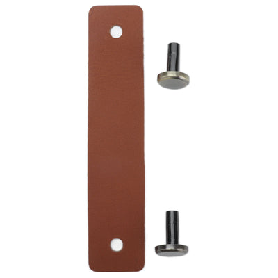 PU Leather Drawer Pulls Anticollision Wear Resistant European Exquisite Modern Simple Cabinet HandleBrown