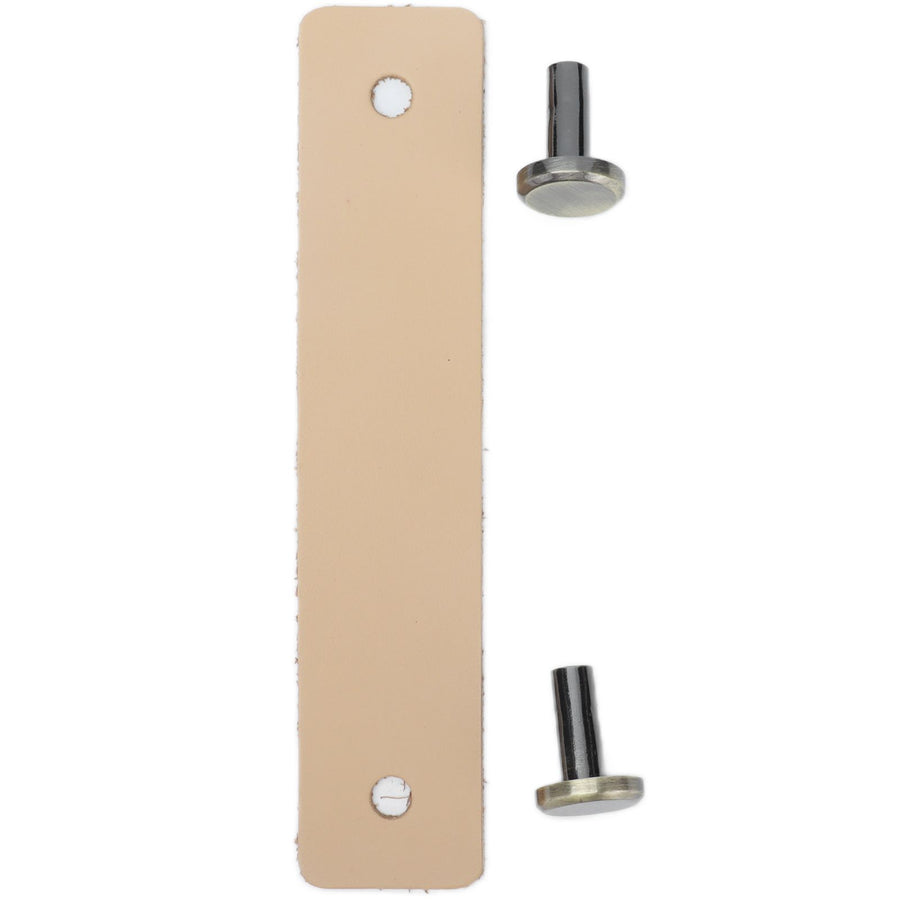 PU Leather Drawer Pulls Anticollision Wear Resistant European Exquisite Modern Simple Cabinet HandleLight Brown