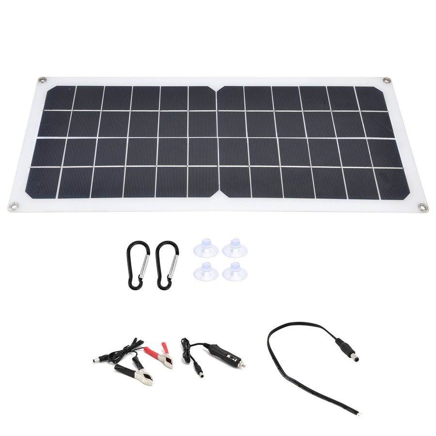 10W Photovoltaic Solar Panel Charging Board with Dual USB Ports for RVs Boat Planes Satellites Spaceport