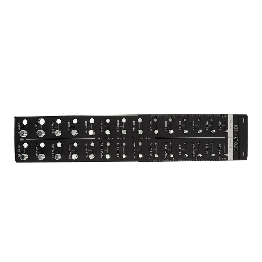 Nut and Bolt Thread Checker 28 Size Inch and Centimeter Carbon Steel Aluminium Alloy Accurate Easy Use Identifier Gauge