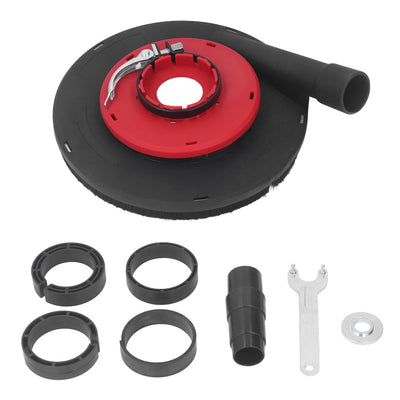 9 Inch Angle Grinder Dust Shroud Surface Grinding Dust Shroud for Angle Grinder Red Black 230mm Grinding Wheel