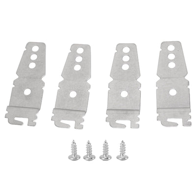 4pcs Dishwasher Mounting Bracket Stainless Steel with Screws Undercounter Dishwasher Mounting Bracket for Sears for Maytag for Bosch for Jenn Air