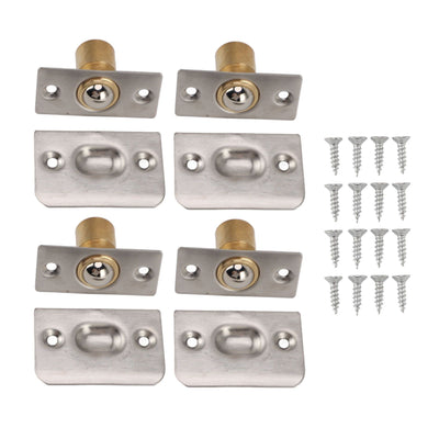 4pcs Door Ball Catch Solid Brass Adjustable Spring Closet Ball Latch for Cabinet Pantry
